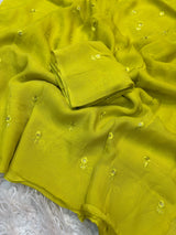 Viscous organza with butti