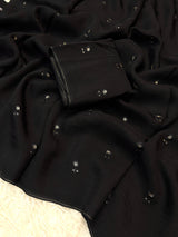 Viscous organza with butti