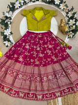 Contrast Kids Lehenga-Choli