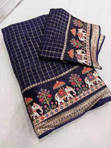 Viscous chex sarees