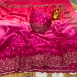 Dual shade Space silk with butti