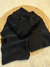Space silk with designer blouse