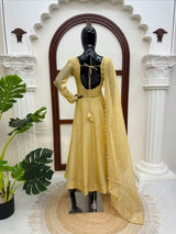 Designer Gown with Pent Set – Elegant Ethnic Wear