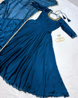 Handwork Gown with Dupatta