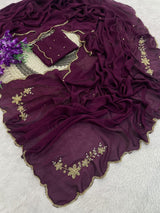 Ranngoli crushed sarees