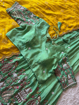 Viscose tissue with beads work