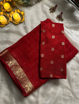Viscous Georgette with sequence work