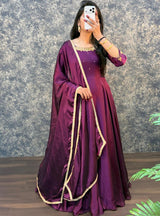 Handwork Gown with Dupatta