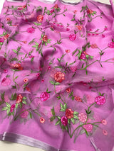 Kota embroidery work sarees