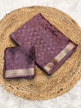 Pure mysore crepe self weaving
