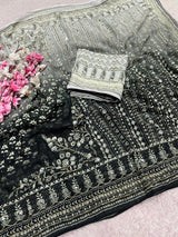 Dual shade karina kapoor inspired Georgette sarees