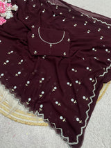 Premium Georgette handwork sarees