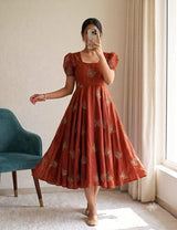 Ranngoli silk Gown