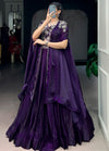 Space silk lehenga
