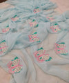 Chiffon Maggam saree